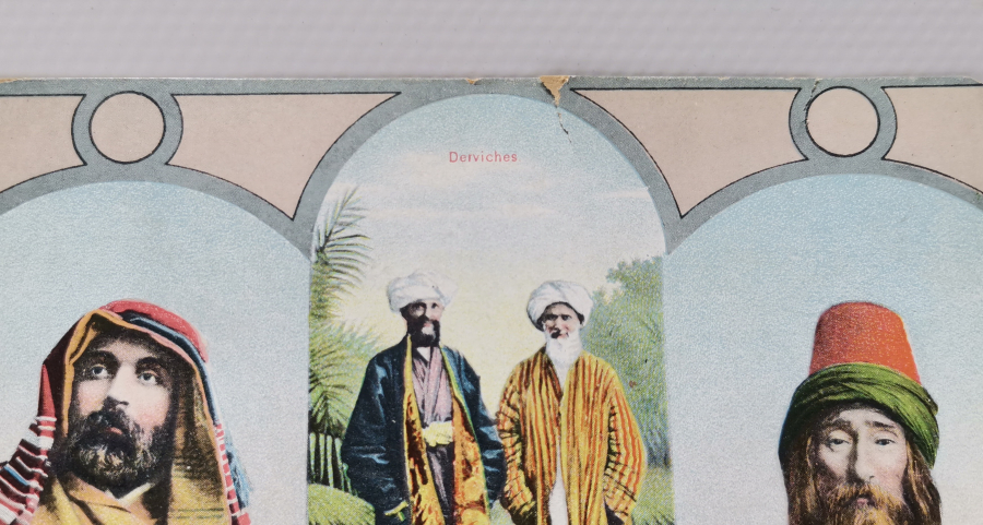 DERVİŞLER GÖRSELLİ OSMANLI DÖNEMİ KARTPOSTAL