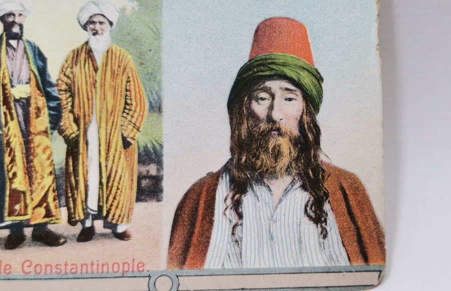 DERVİŞLER GÖRSELLİ OSMANLI DÖNEMİ KARTPOSTAL