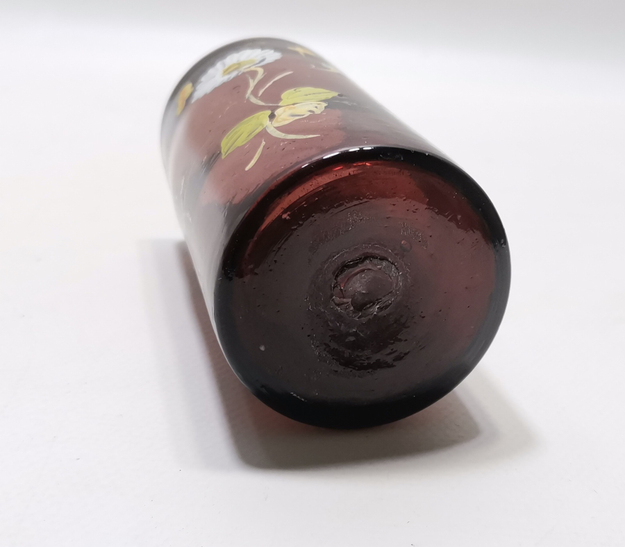 OSMANLI DÖNEMİ EL BOYAMA VE KOPARMA İŞÇİLİKLİ ŞERBET BARDAĞI