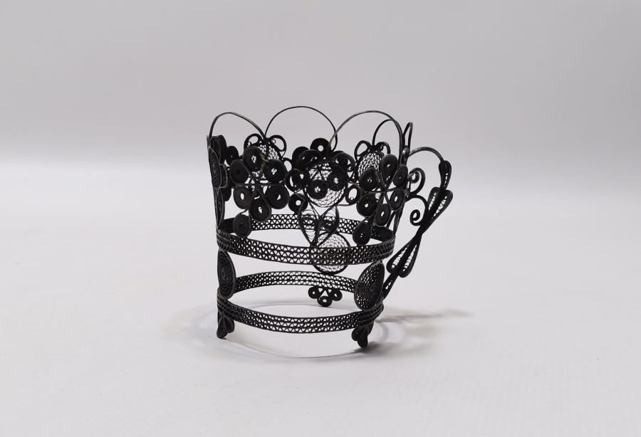 OSMANLI DÖNEMİ SAF GÜMÜŞTEN MAMUL BARDAK ZARFI