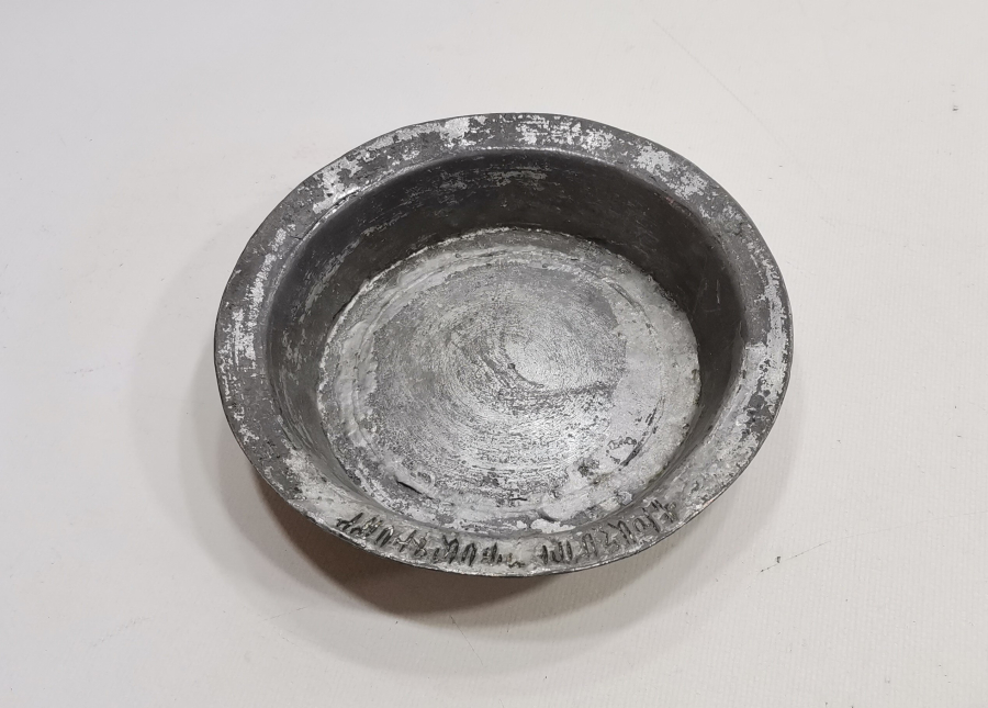 OSMANLI DÖNEMİ ÜZERİ ERMENİCE VE OSMANLICA YAZILI NADİR BAKIR TABAK