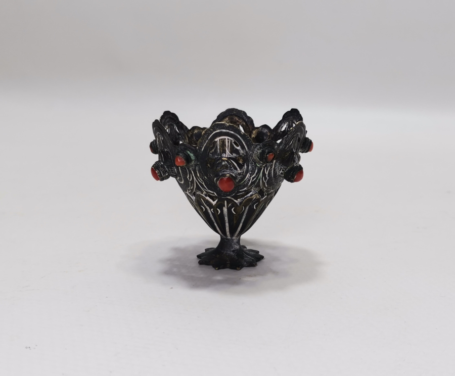 ÜZERİ MERCANLI OSMANLI DÖNEMİ NADİR FİNCAN ZARFI