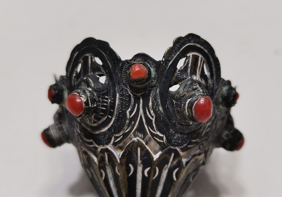 ÜZERİ MERCANLI OSMANLI DÖNEMİ NADİR FİNCAN ZARFI