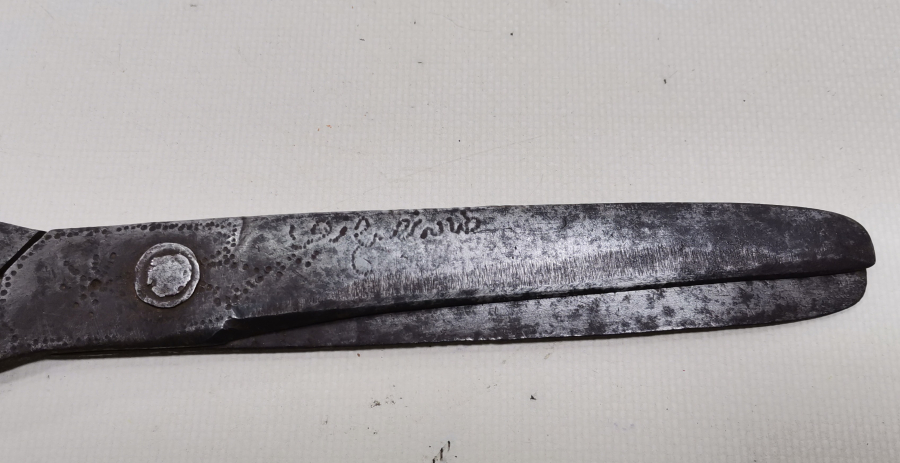 ÜZERİ OSMANLICA YAZILI OSMANLI DÖNEMİ EL DÖVME MAKAS