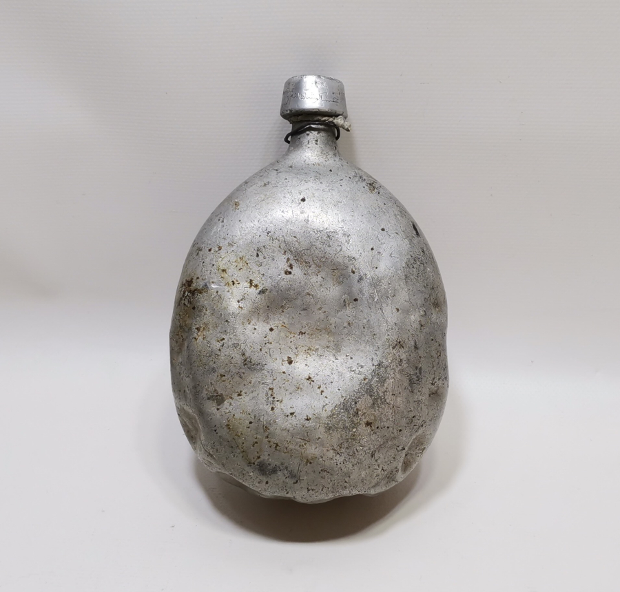 1. DÜNYA SAVAŞI DÖNEMİ OSMANLICA ASAKİRİ ŞAHANE YAZILI SUBAY MATARASI