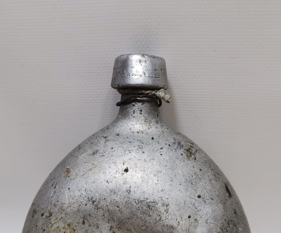 1. DÜNYA SAVAŞI DÖNEMİ OSMANLICA ASAKİRİ ŞAHANE YAZILI SUBAY MATARASI