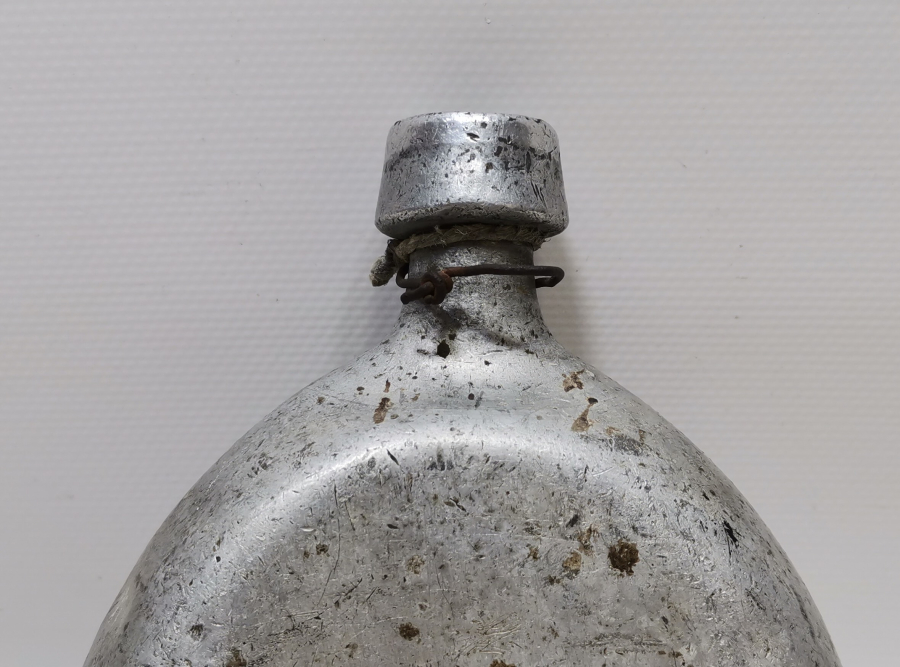 1. DÜNYA SAVAŞI DÖNEMİ OSMANLICA ASAKİRİ ŞAHANE YAZILI SUBAY MATARASI