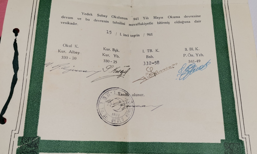 1941 YILI PİYADE DİPLOMASI