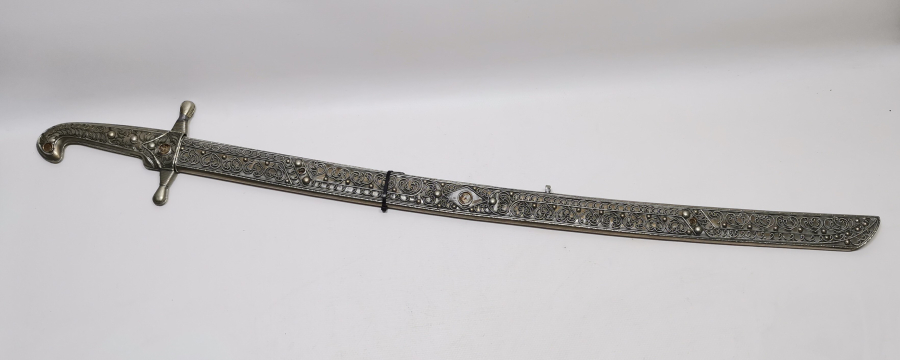 BÜYÜK BOY DEKORATİF ÇERKES İŞİ KILIÇ