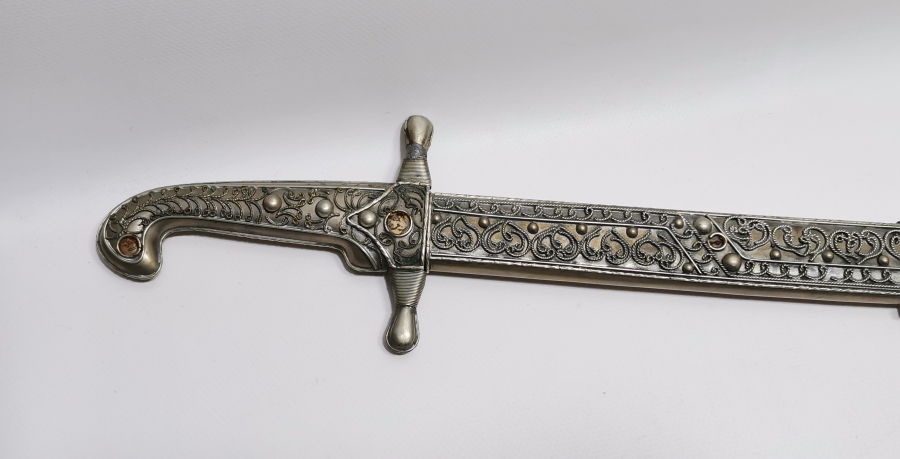 BÜYÜK BOY DEKORATİF ÇERKES İŞİ KILIÇ