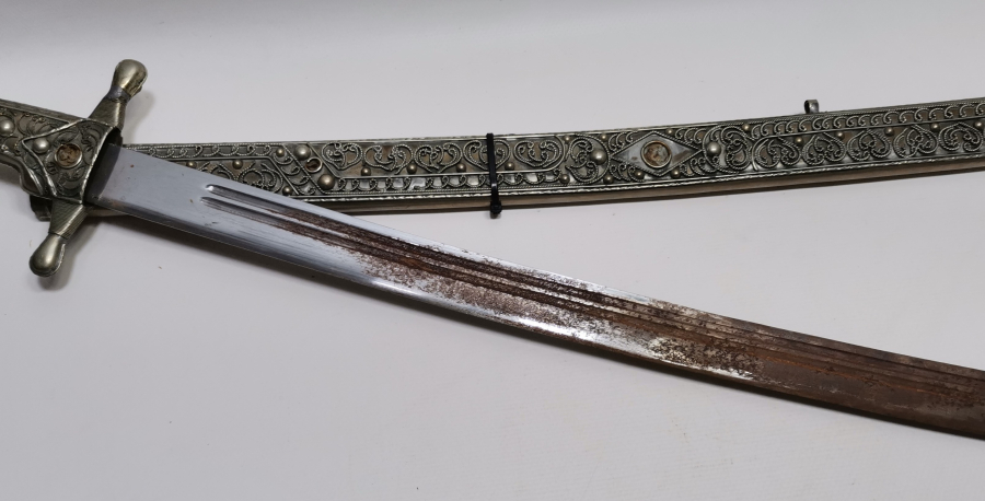 BÜYÜK BOY DEKORATİF ÇERKES İŞİ KILIÇ