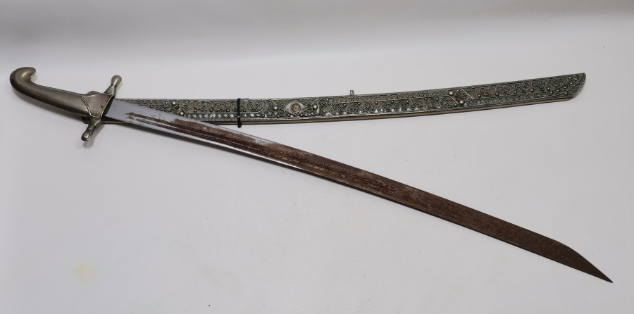 BÜYÜK BOY DEKORATİF ÇERKES İŞİ KILIÇ