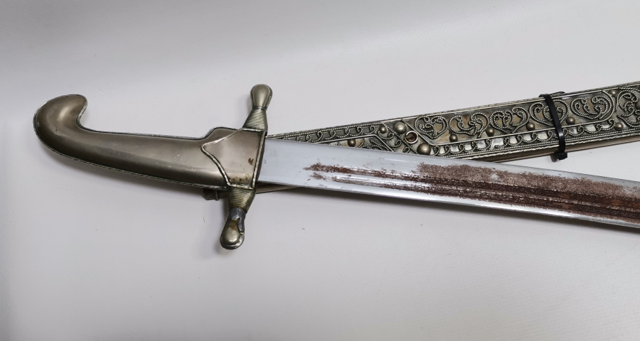 BÜYÜK BOY DEKORATİF ÇERKES İŞİ KILIÇ