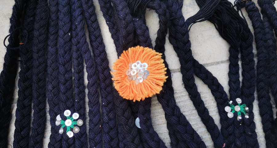 EL YAPIMI ANTİKA YÖRÜK İŞİ ÇADIR SÜSÜ