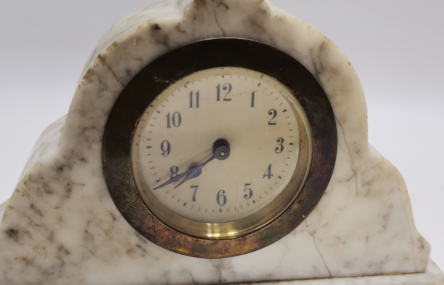 KURMALI ANTİKA ŞÖMİNE SAATİ