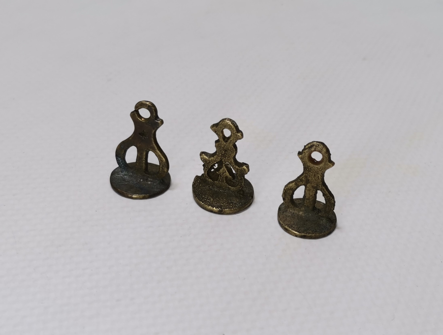 OSMANLI DÖNEMİ 3 ADET HAKKAK İŞİ EL KAZIMA ŞAHIS MÜHÜRLERİ LOTU