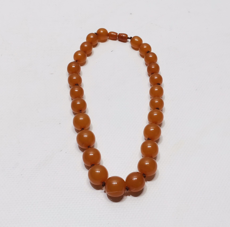 OSMANLI DÖNEMİ DAMLA KEHRİBAR GERDANLIK