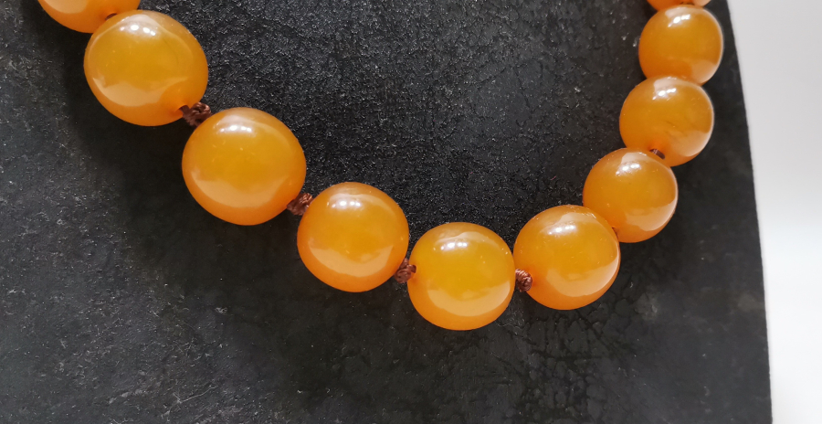 OSMANLI DÖNEMİ DAMLA KEHRİBAR GERDANLIK