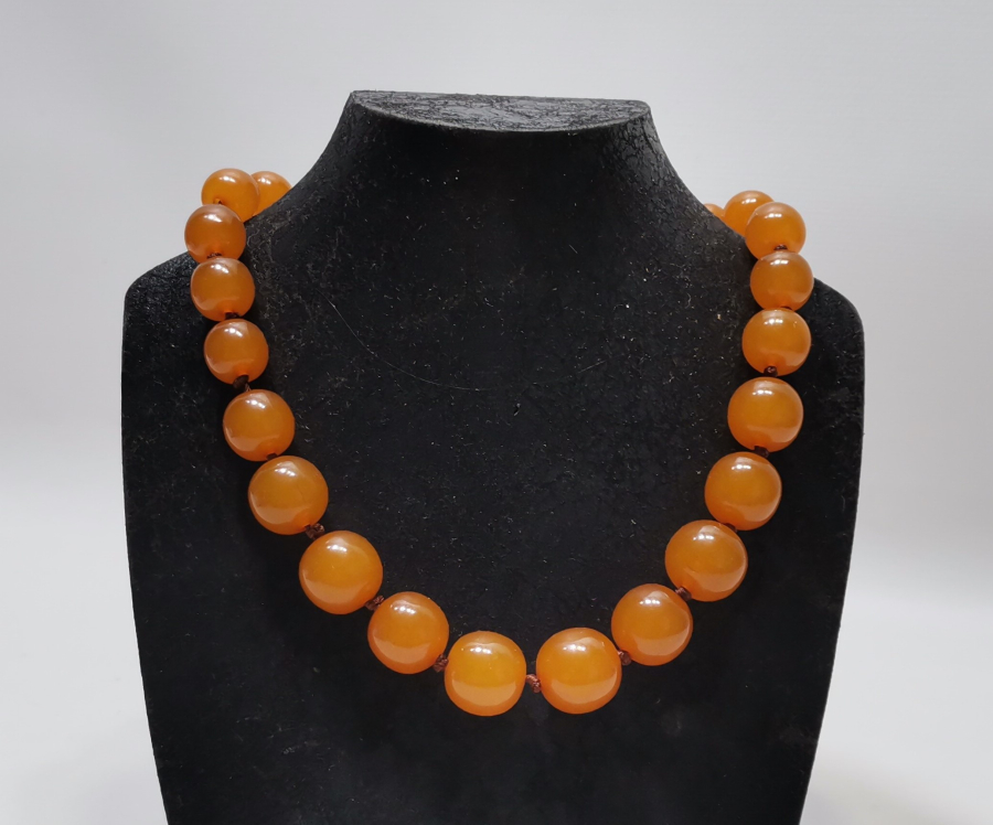 OSMANLI DÖNEMİ DAMLA KEHRİBAR GERDANLIK