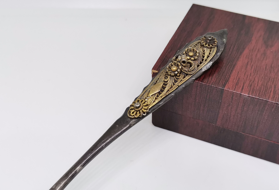 OSMANLI DÖNEMİ TELKARİ İŞÇİLİKLİ İZMİR İŞİ GÜMÜŞ KAŞIK