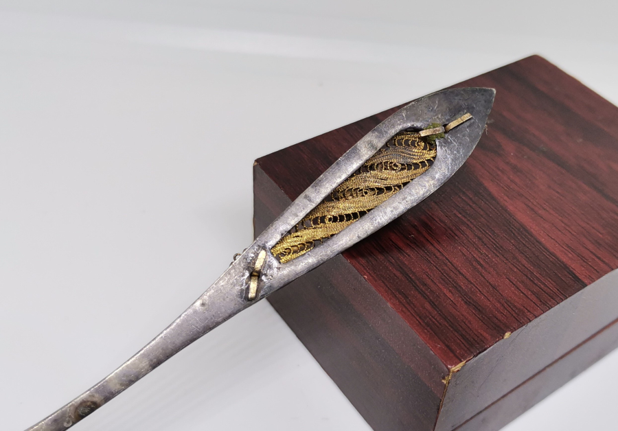 OSMANLI DÖNEMİ TELKARİ İŞÇİLİKLİ İZMİR İŞİ GÜMÜŞ KAŞIK