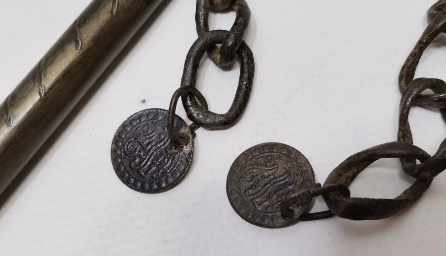 ÜZERİ OSMANLICA YAZILI DEV BOYDA TEKKE İŞİ ZİKİR ŞİŞİ