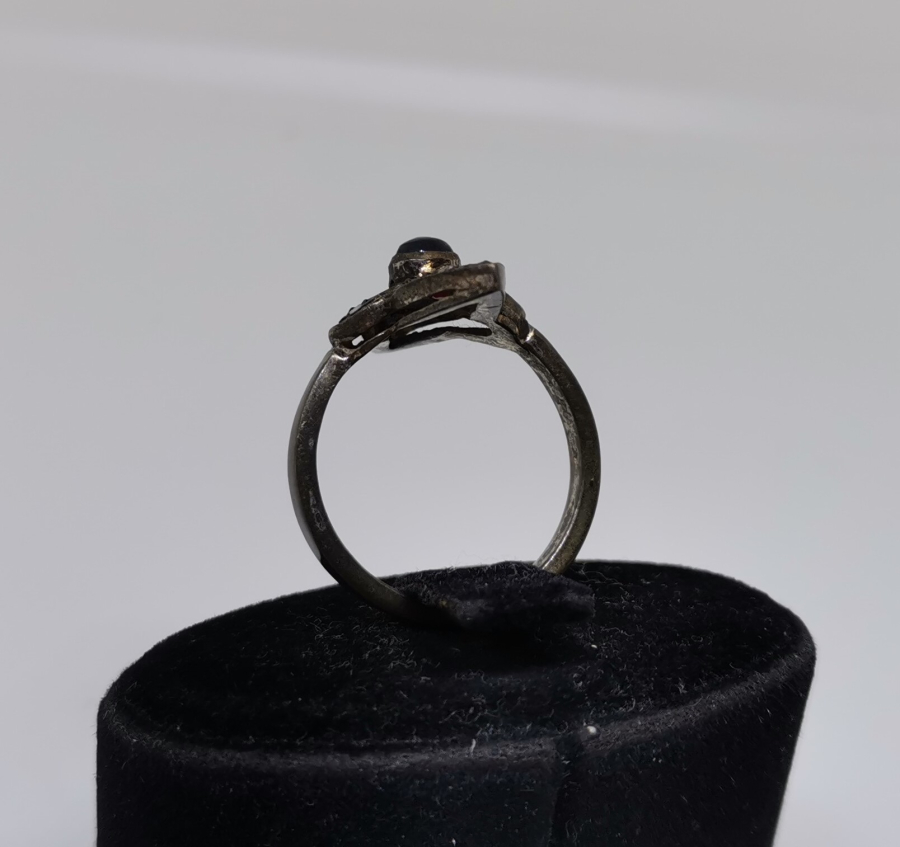 YAKUT VE ELMAS TAŞLI ÖZEL YAPIM MEKİK YÜZÜK