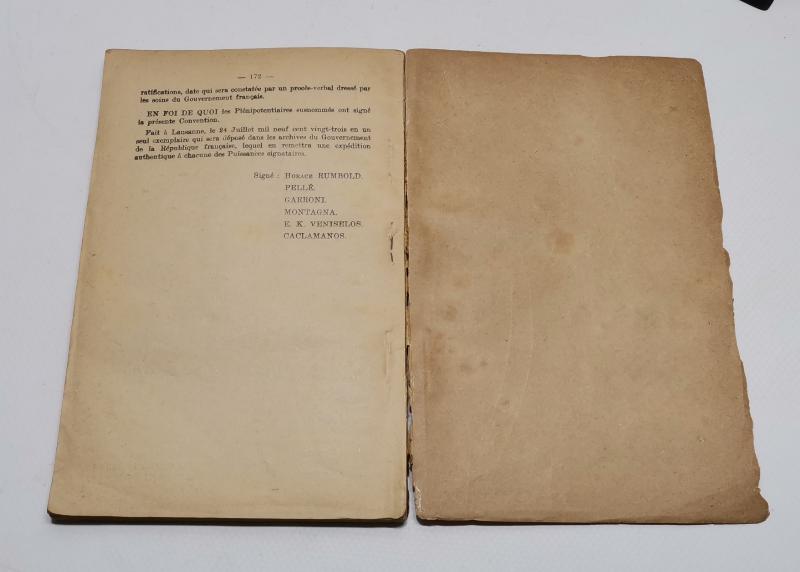 1923 LOZAN BARIŞ ANLAŞMASI KİTABI