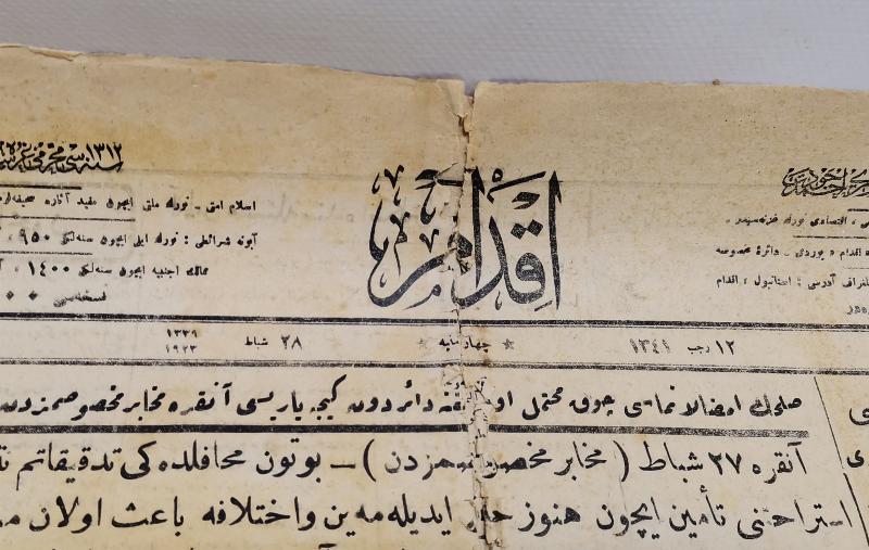 28 ŞUBAT 1923 İKDAM GAZETESİ; BARIŞIN İMZALANMASI ÇOK MUHTEMEL