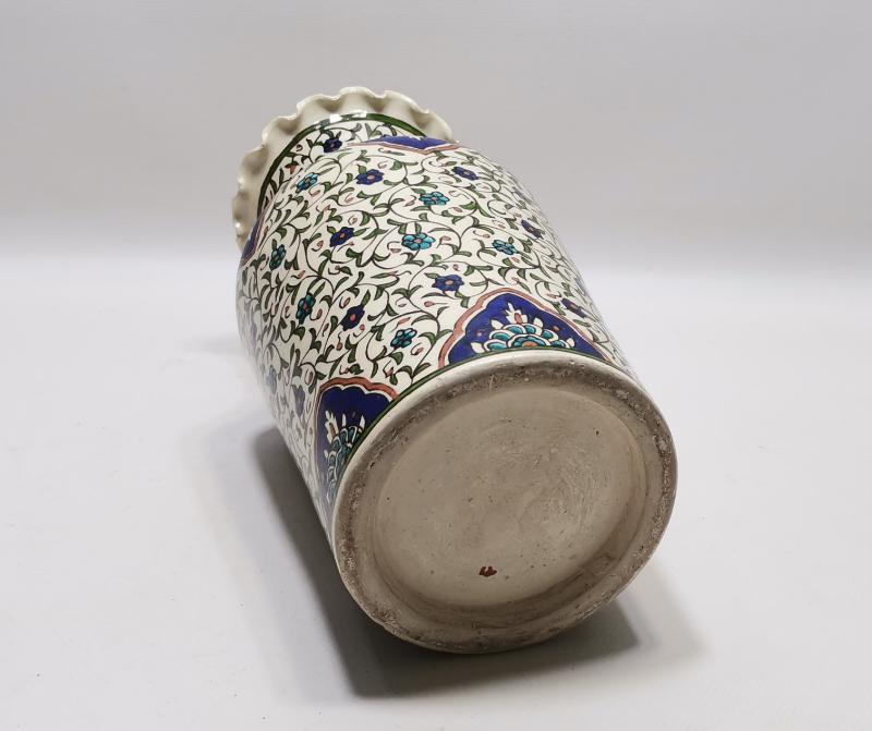 ALGÜL TÜLBENT MERMER REKLAMLI BÜYÜK BOY KÜTAHYA SERAMİK VAZO