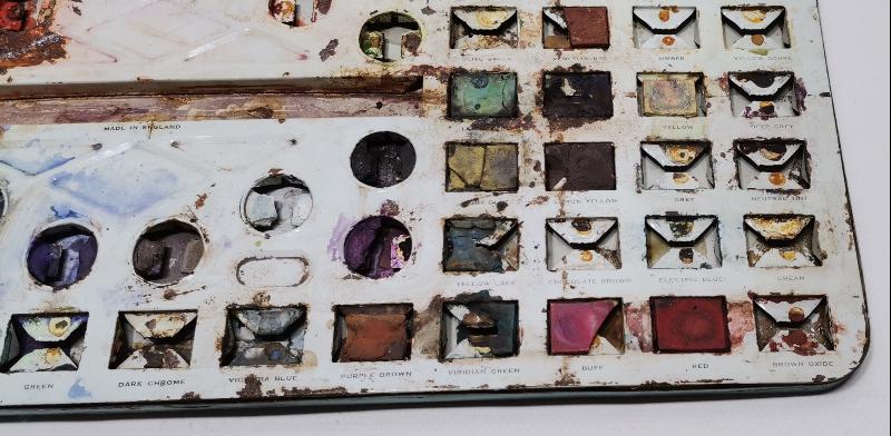 EĞİTİM TARİHİ: ANTİKA BÜYÜK BOY SULU BOYA KUTUSU