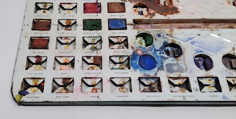 EĞİTİM TARİHİ: ANTİKA BÜYÜK BOY SULU BOYA KUTUSU