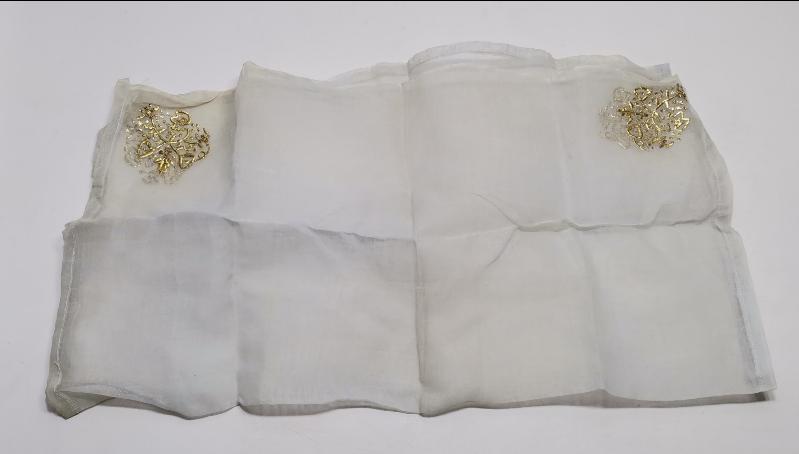 OSMANLI DÖNEMİ RUM İŞİ ALTIN SIRMA İŞLEMELİ İPEK ÇEVRE