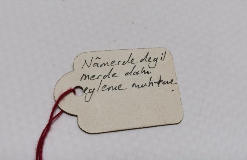 OSMANLI DÖNEMİ ÜZERİ OSMANLICA YAZILI TEKKE İŞİ ÇOK NADİR BAMBU SIRT KAŞIYICI 