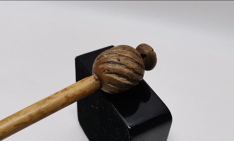 OSMANLI DÖNEMİ ÜZERİ OSMANLICA YAZILI TEKKE İŞİ ÇOK NADİR BAMBU SIRT KAŞIYICI 