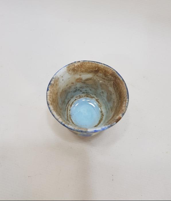 OSMANLICA YAZILI ÇOK NADİR KÜTAHYA ZEMZEM BARDAĞI