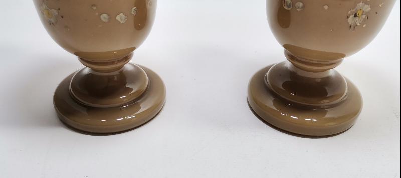 OSMANLI DÖNEMİ BİR ÇİFT OPAL VAZO 