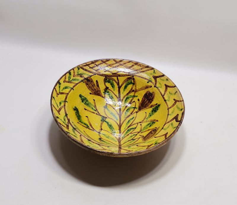 OSMANLI DÖNEMİ ÇOK NADİR KALLAVİ BOY ÇANAKKALE SERAMİK TABAK 