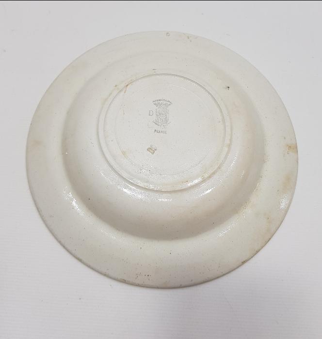 OSMANLI DÖNEMİ MEŞRUTİYET BAYRAKLI AFİYET OLSUN EFENDİM YAZILI PORSELEN TABAK