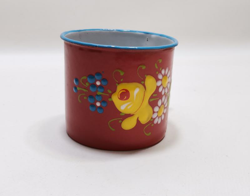 OSMANLI DÖNEMİ MİNELİ EMAYE KUPA