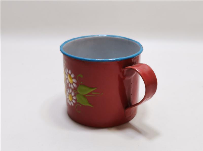 OSMANLI DÖNEMİ MİNELİ EMAYE KUPA