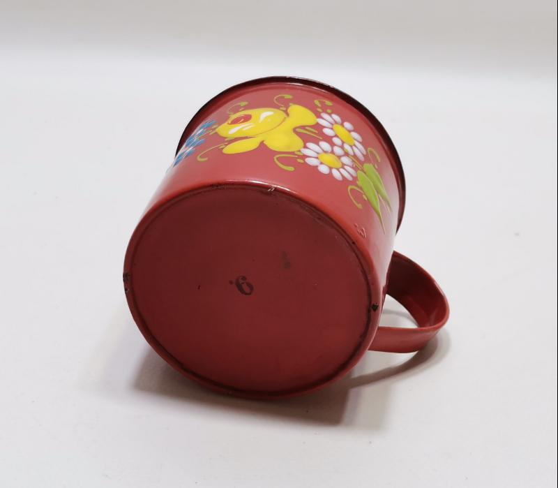 OSMANLI DÖNEMİ MİNELİ EMAYE KUPA