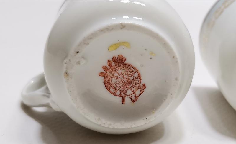 OSMANLICA DAMGALI ÜÇ ADET FİNCAN