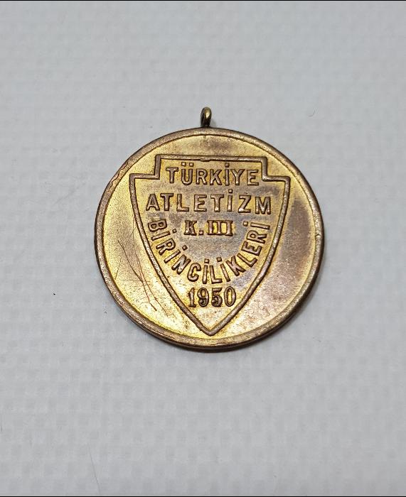 1950 TÜRKİYE ATLETİZM FEDERASYONU TÜRKİYE BİRİNCİLİĞİ MADALYASI