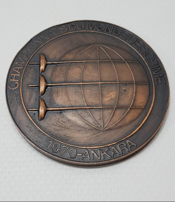 1970 ANKARA - DÜNYA ESKRİM ŞAMPİYONASI MADALYASI