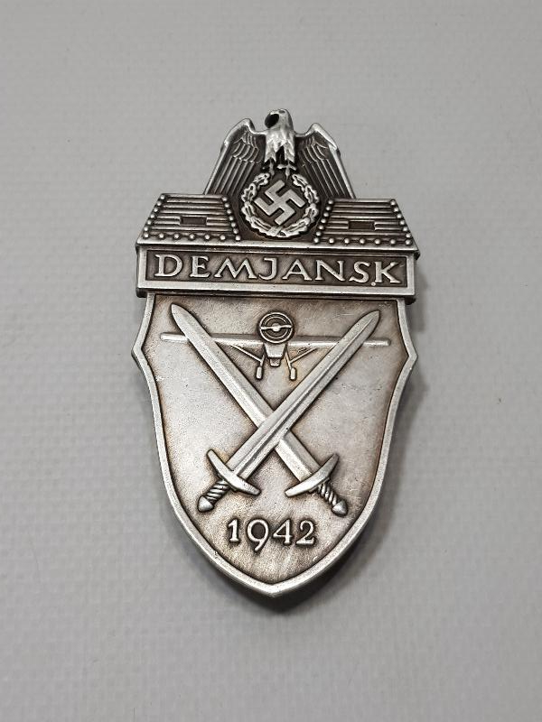 2. DÜNYA SAVAŞI DÖNEMİ 1942 TARİHLİ DEMJANSK YAZILI ÇİL NAZİ BRÖVE