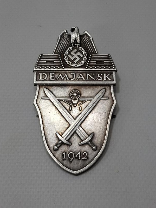 2. DÜNYA SAVAŞI DÖNEMİ 1942 TARİHLİ DEMJANSK YAZILI ÇİL NAZİ BRÖVE