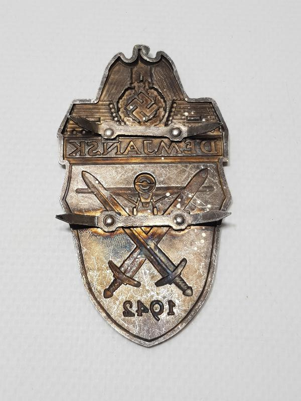 2. DÜNYA SAVAŞI DÖNEMİ 1942 TARİHLİ DEMJANSK YAZILI ÇİL NAZİ BRÖVE