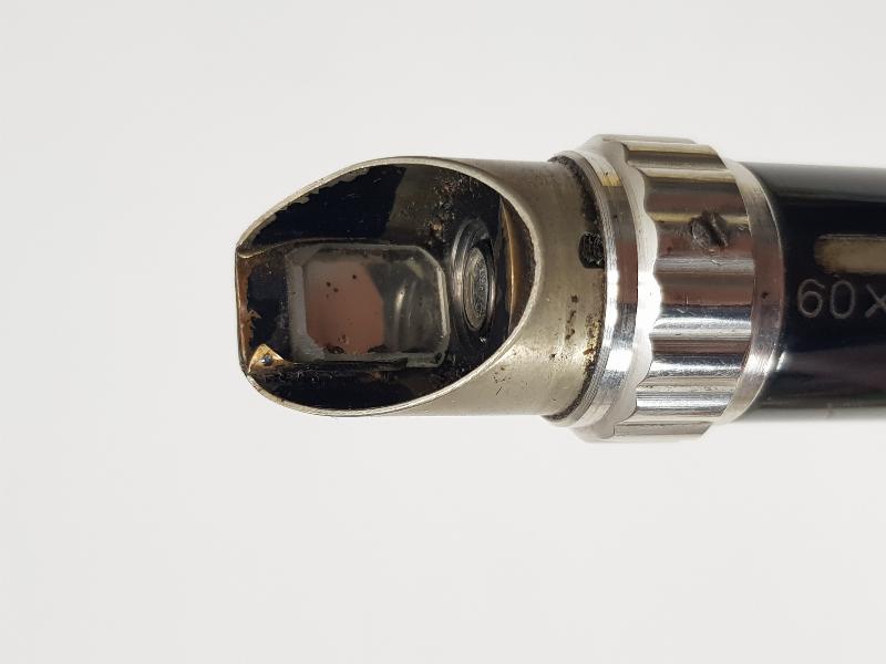 ANTİKA DERİ KILIFI İÇİNDE CEP MİKROSKOBU