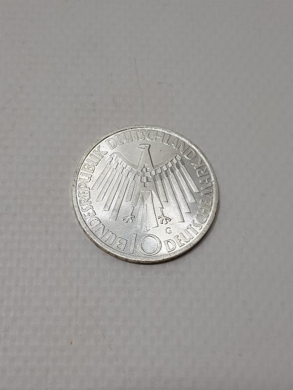 ÇİL KONDİSYONDA 1972 MÜNİH OLİMPİYATLARI 10 MARK GÜMÜŞ HATIRA PARA